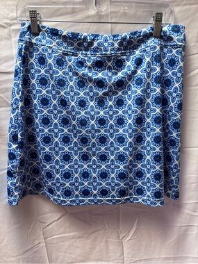 Ekouaer Blue Printed Women's Skort. Size Large